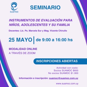 Instrumentos de evaluaci&oacute;n para ni&ntilde;os, adolescentes y su familia