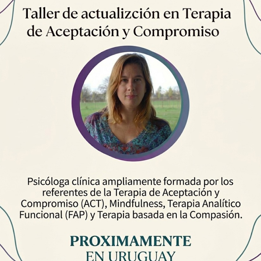 Taller de actualizci&oacute;n en Terapia de Aceptaci&oacute;n y Compromiso