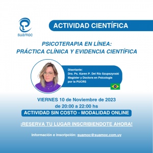 Psicoterapia en l&iacute;nea: pr&aacute;ctica cl&iacute;nica y evidencia cient&iacute;fica