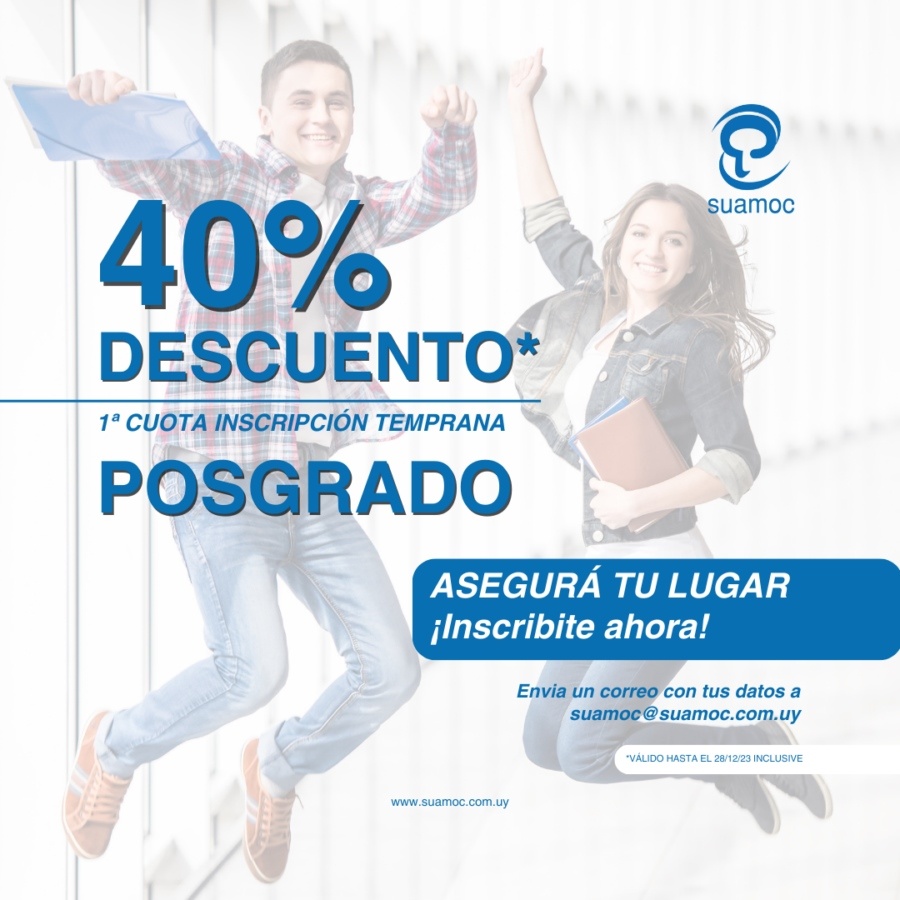 Inscripciones abiertas. Posgrado TCC