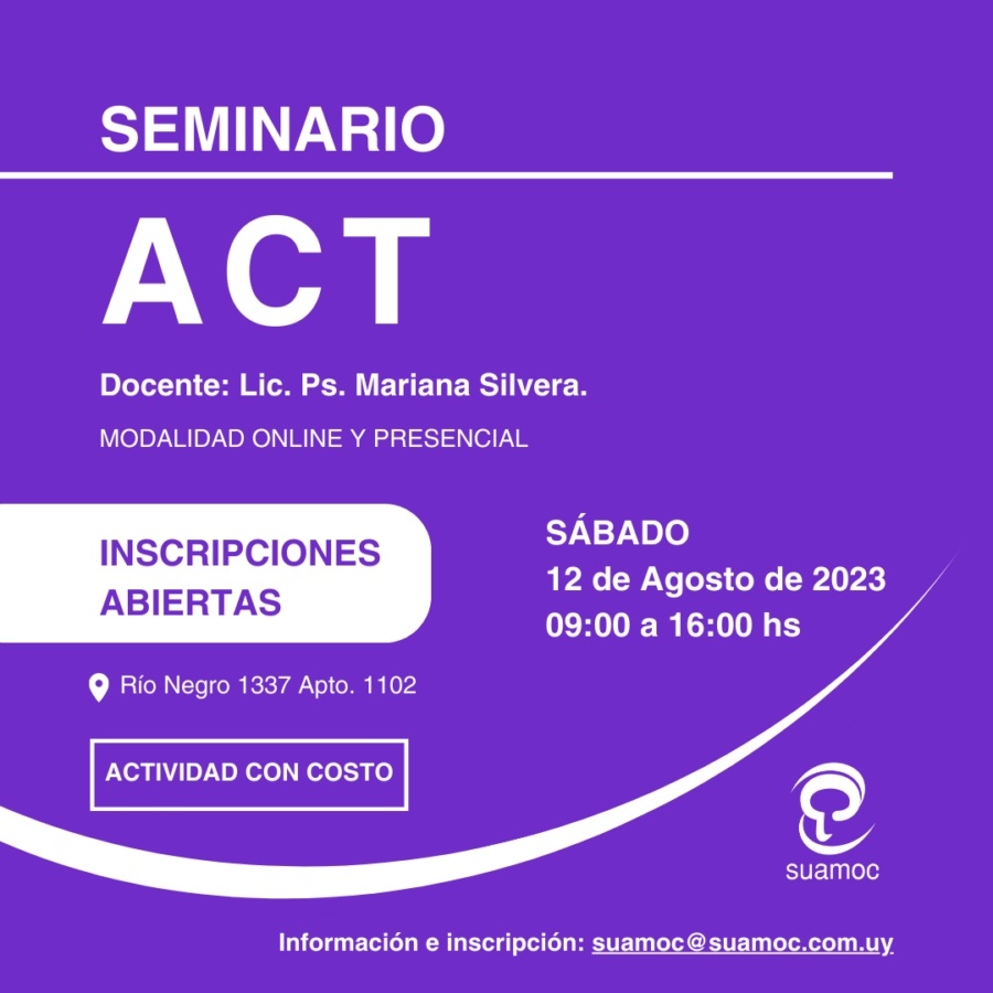 SEMINARIO de Capacitaci&oacute;n en ACT