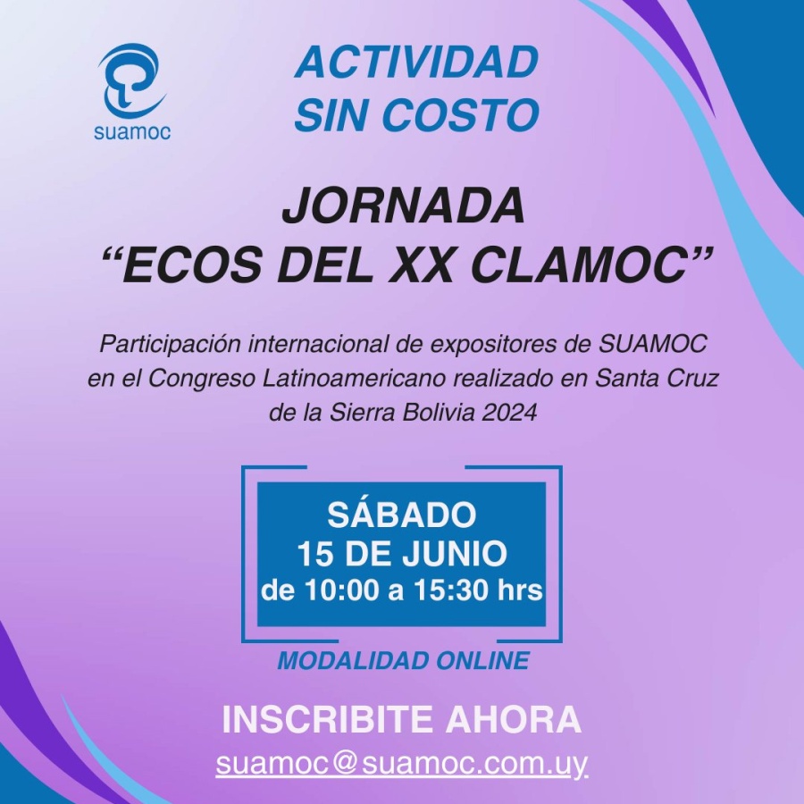 Jornada gratuita "Ecos del XX CLAMOC"