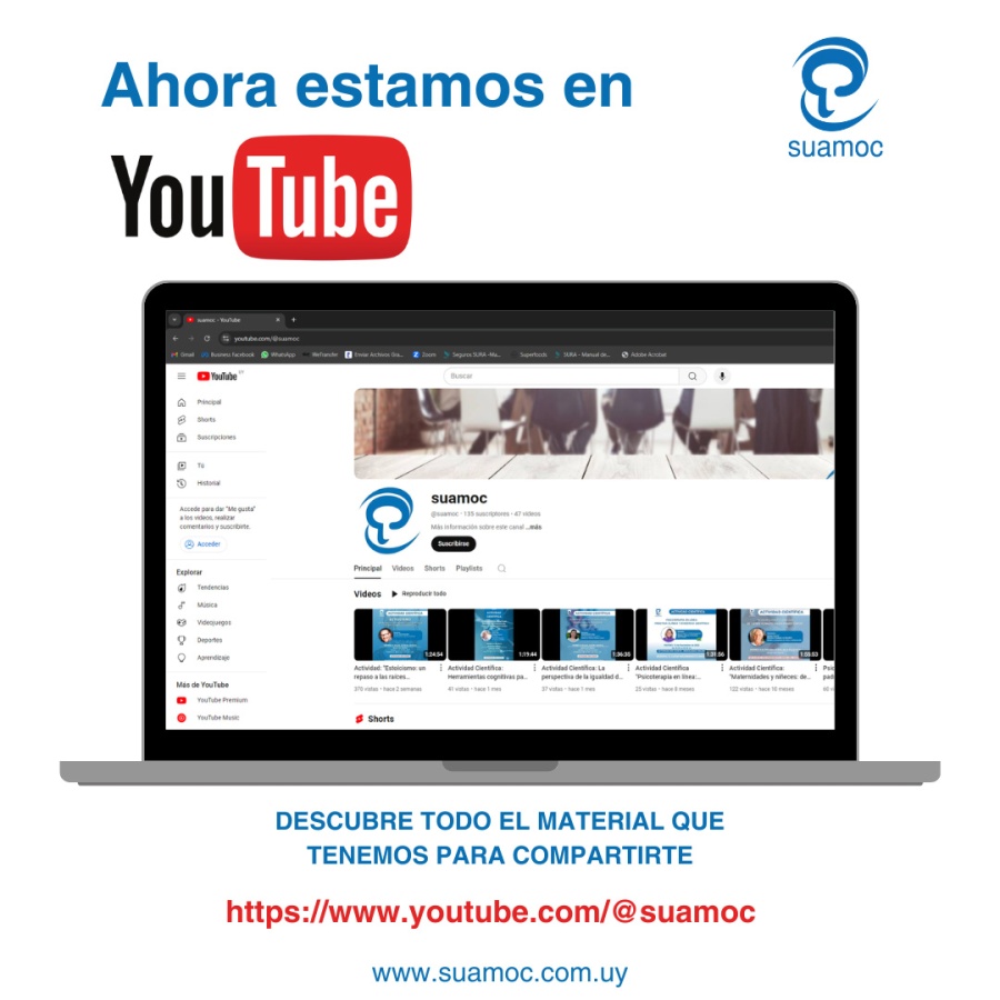 Ahora estamos en Youtube