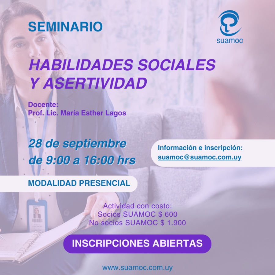 Seminario “Habilidades Sociales y Asertividad”