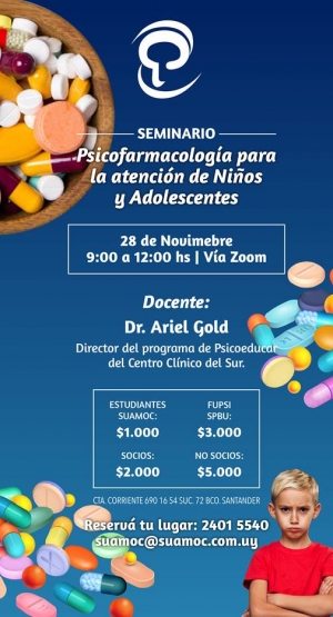 Psicofarmacolog&iacute;a para la atenci&oacute;n de ni&ntilde;os y adolecentes