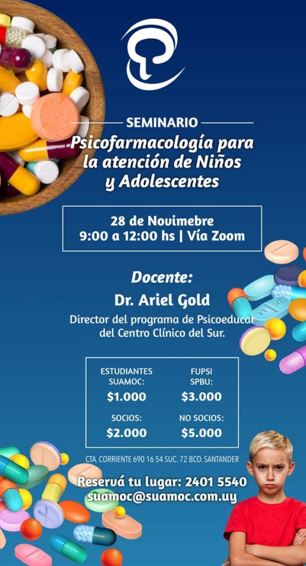 Psicofarmacolog&iacute;a para la atenci&oacute;n de ni&ntilde;os y adolecentes