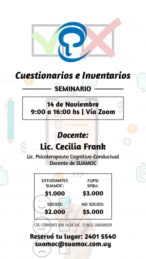 Cuestionarios e inventarios